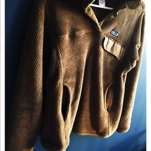Patagonia re-tool pullover size small in brown
